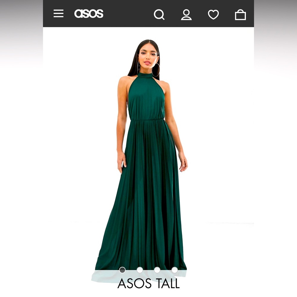 Beautiful Emerald Green Halter Dress by ASOS